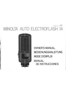 Minolta 14 manual. Camera Instructions.